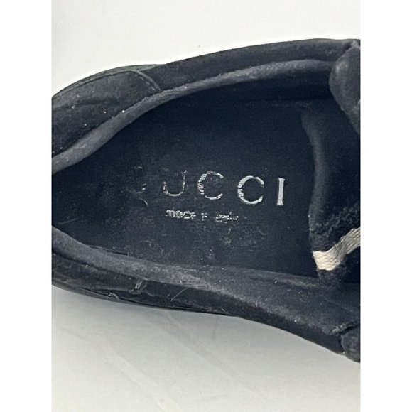 Gucci Scarpa Black Casual Velvet Comfort Shoe slip on sneakers men Size 9.5 - Picture 8 of 16